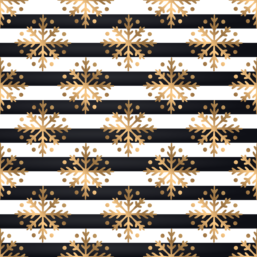 Vinyl Teppich Weihnachten elegantes schneeflockenmuster - TenStickers