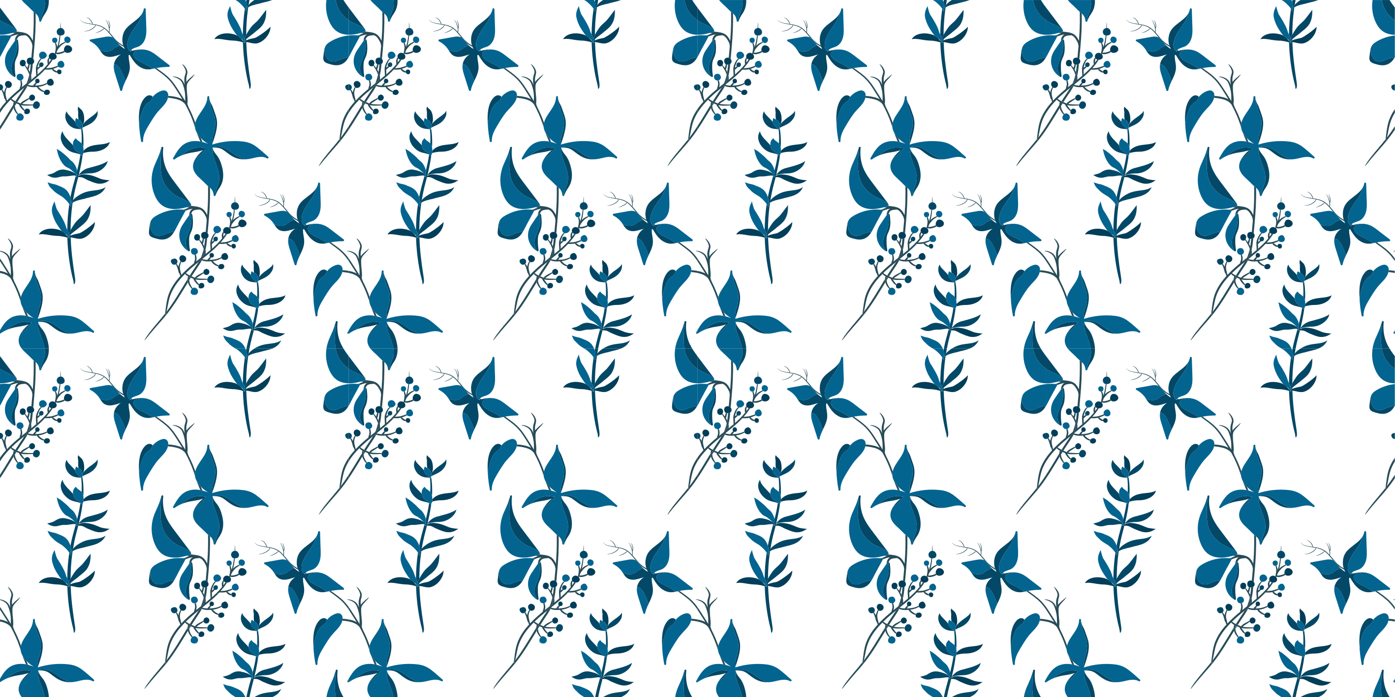 Vinyl teppich blumen im botanischen motiv - TenStickers