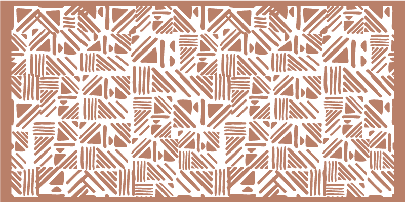 Vinyl Teppich geometrisch kontrastierendes muster - TenStickers