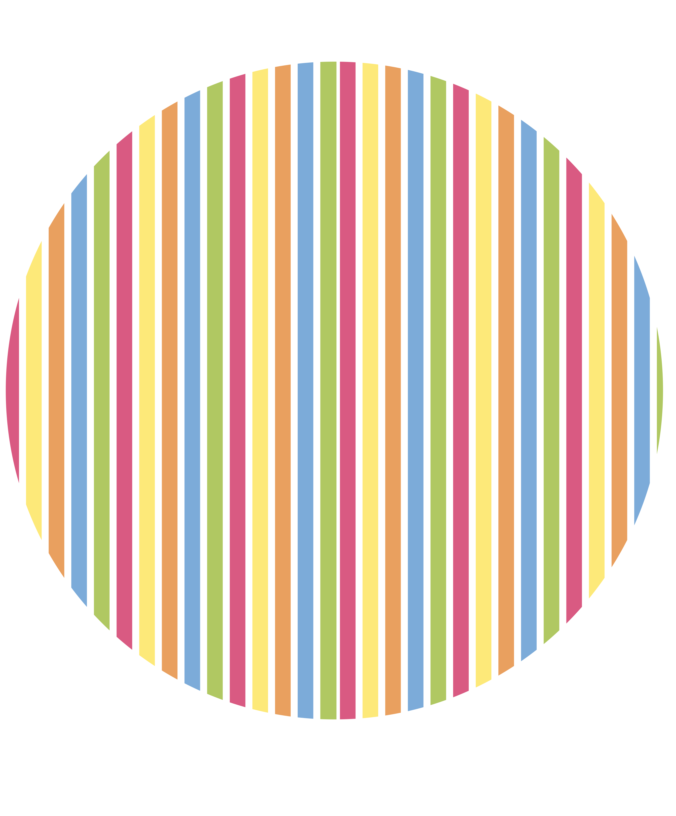 Vinyl teppich gestreift im lebhaften streifenstil - TenStickers