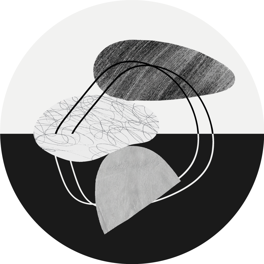 Vinyl Teppich minimalistisch abstrakte form kunstwerk - TenStickers