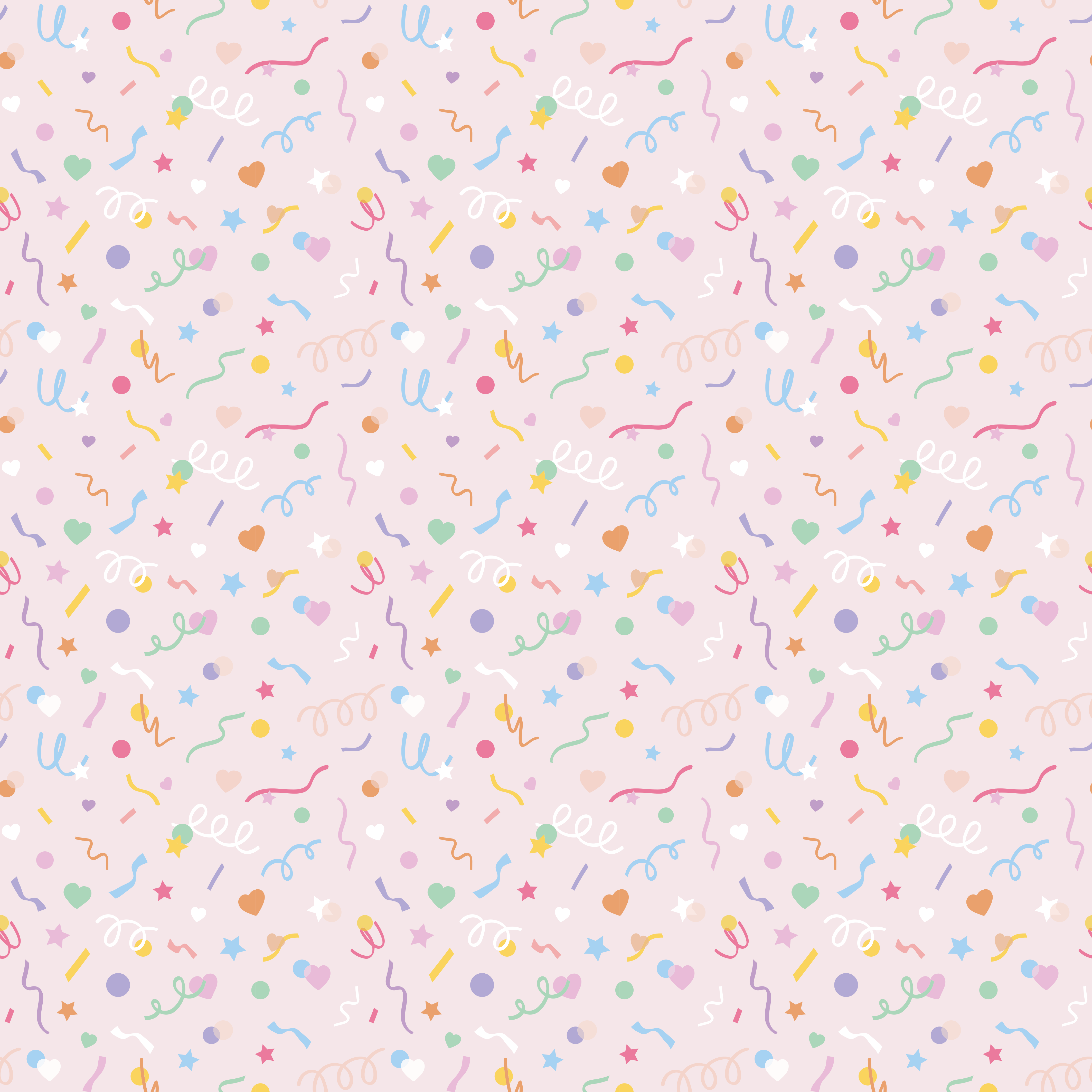Vinyl Teppich Baby buntes partykonfetti - TenStickers