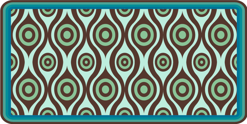 Vinyl Teppich Mosaik wirbelmuster-inspiration - TenStickers