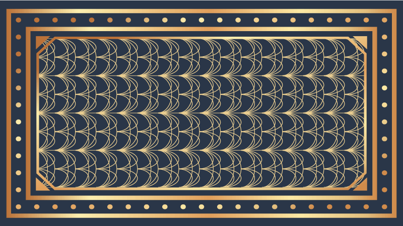 Vinyl Teppich geometrisch elegante wellenmuster - TenStickers