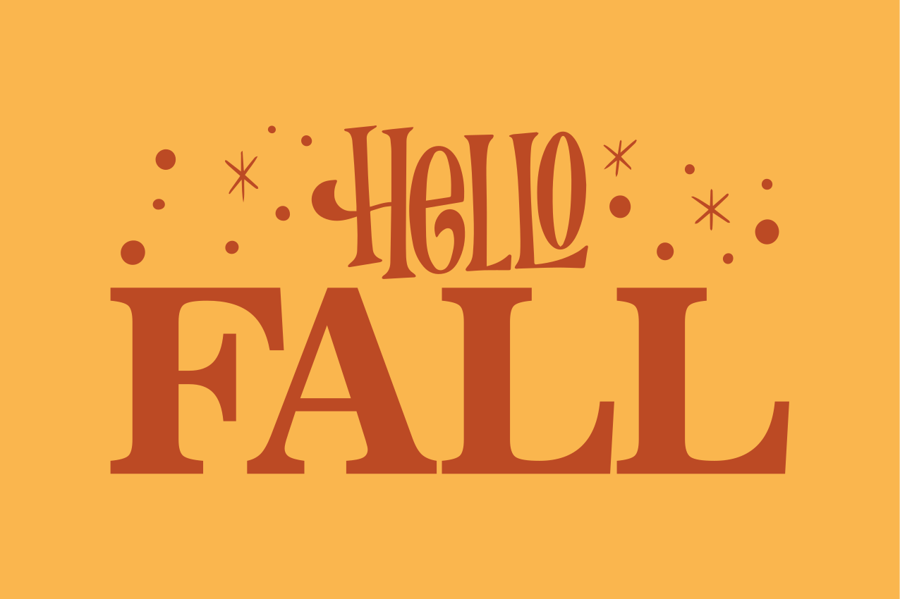 Vinyl Teppich Text willkommen herbststimmung - TenStickers