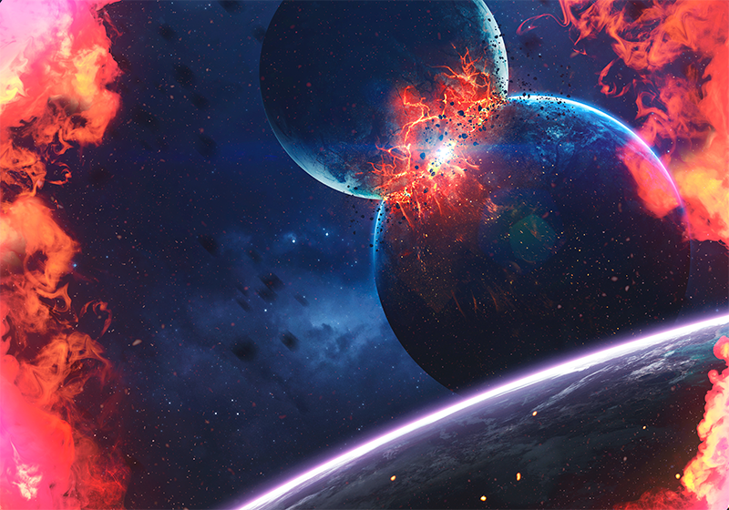 Vinyl Teppich Sterne kosmisches galaxie-abenteuer - TenStickers