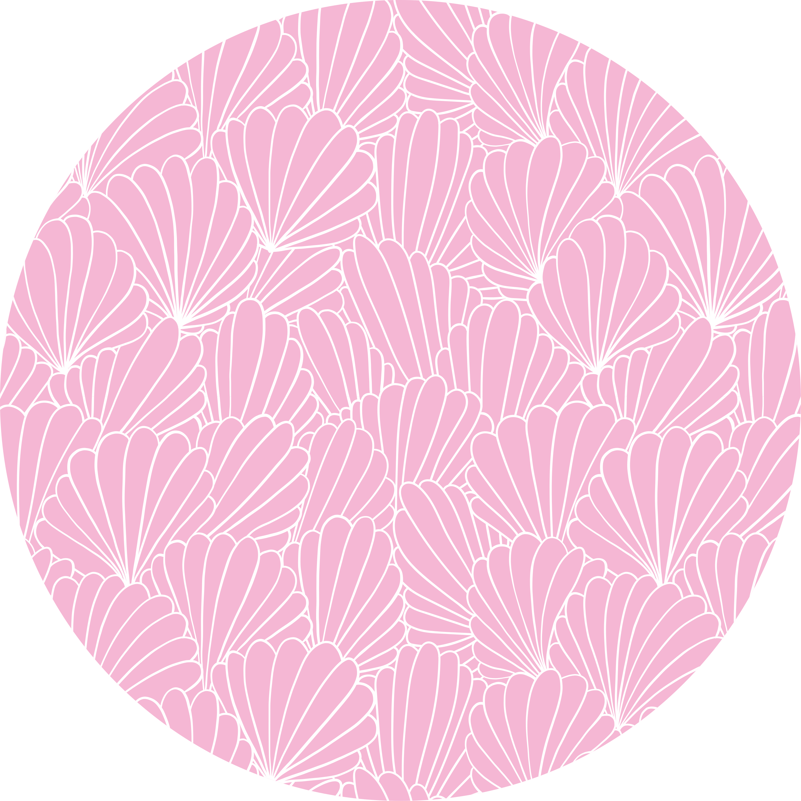 Vinyl Teppich Badezimmer rosa muschelmuster - TenStickers