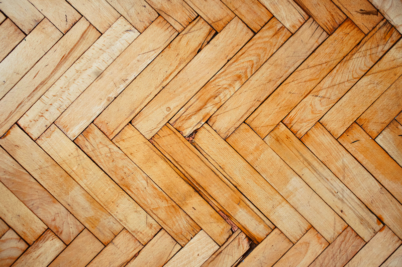 Vinylteppich Holzoptik fischgrätenmuster - TenStickers