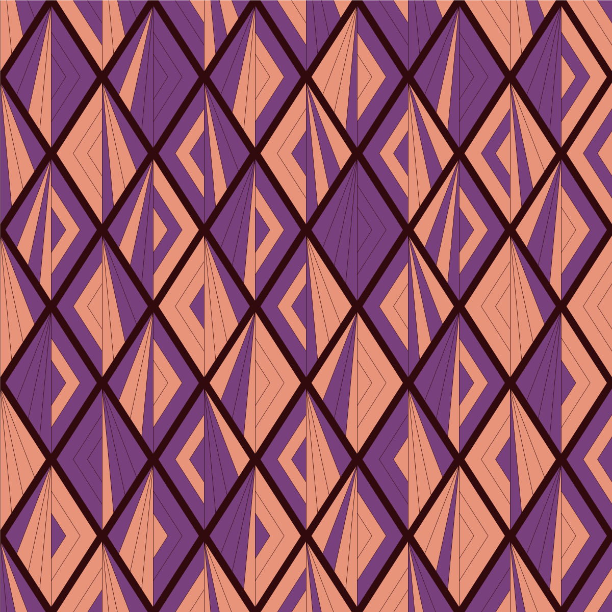 Vinyl teppich geometrisch harmonisches muster - TenStickers