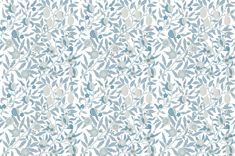 Vinyl teppich blumen mit botanischem blattmuster - TenStickers