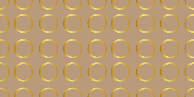 Vinyl Teppich gestreift geometrisches kreisförmiges muster - TenStickers