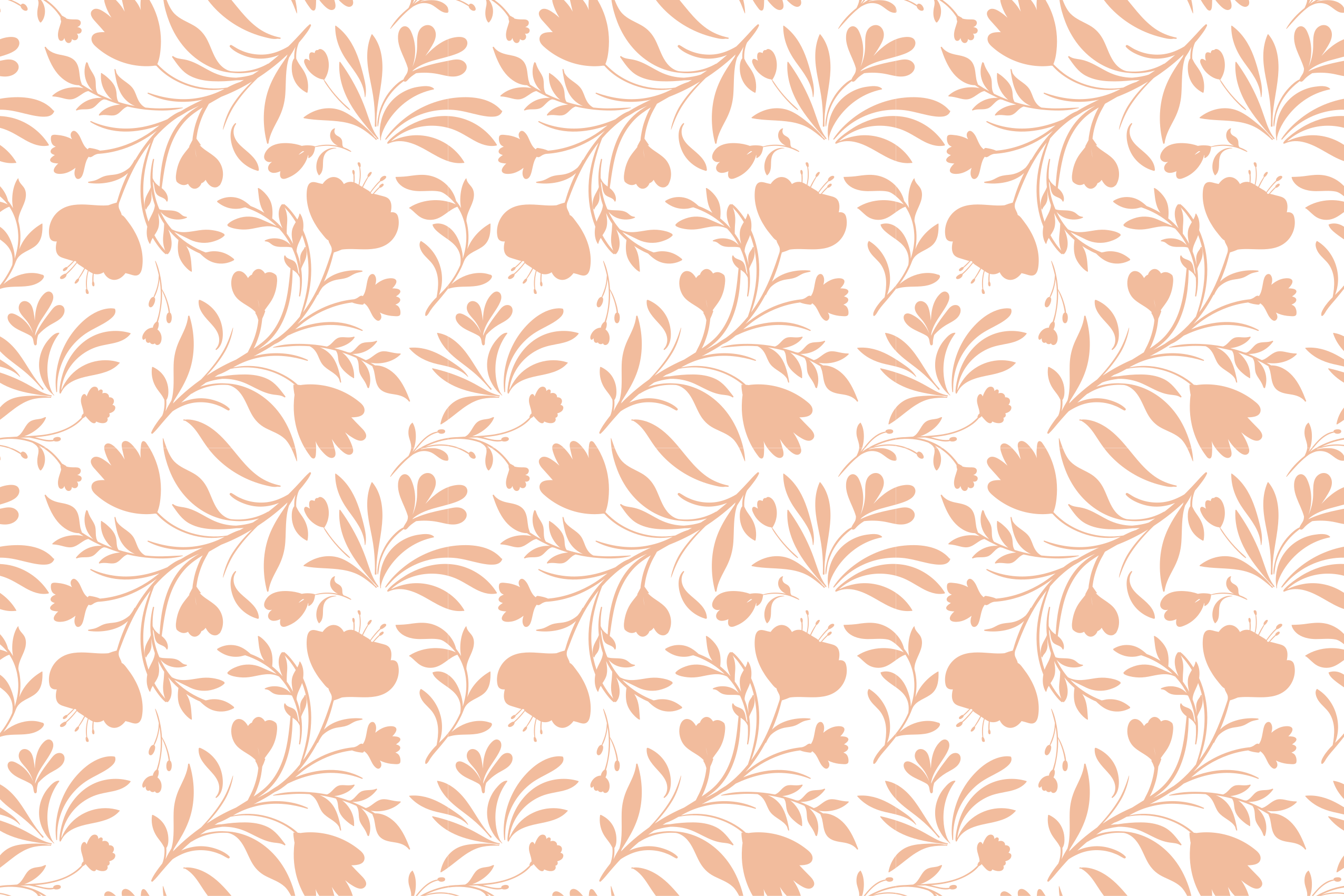 Vinyl teppich blumen mit floralem muster - TenStickers