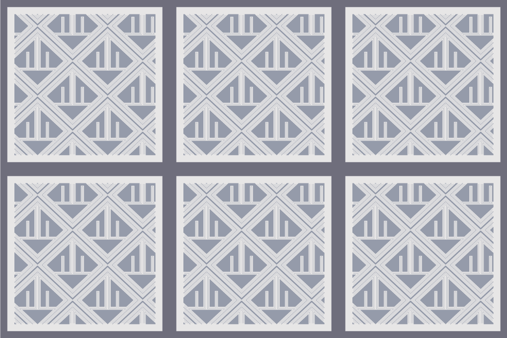 Vinyl Teppich geometrisch geometrisches musterarray - TenStickers