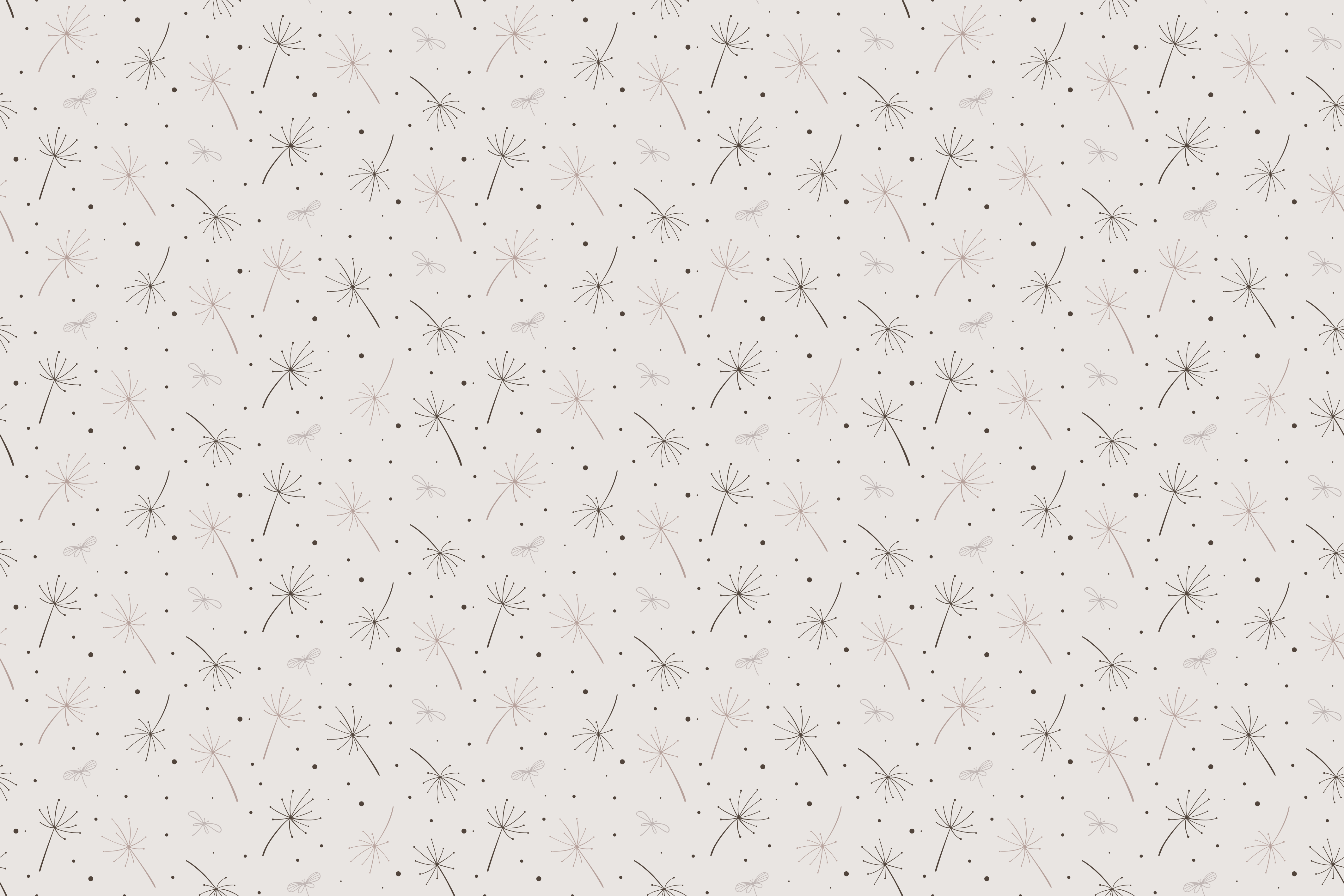 Vinyl Teppich Blumen löwenzahn-muster - TenStickers