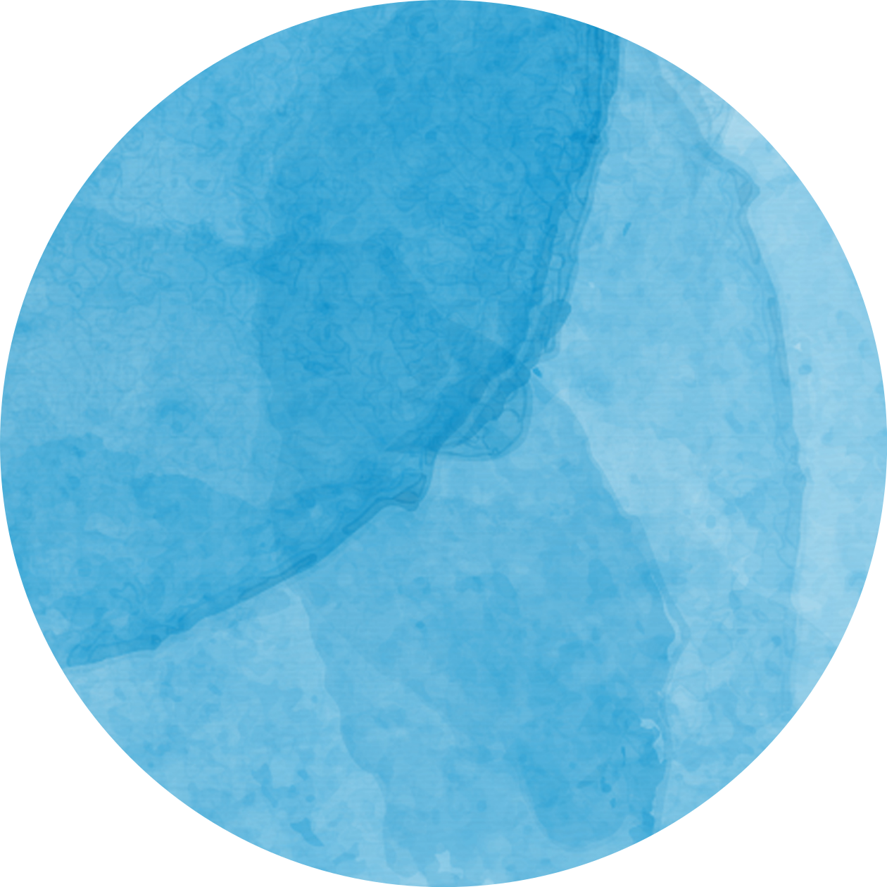 Vinyl Teppich Minimalistisch abstraktes blaues Kreis-Design - TenStickers