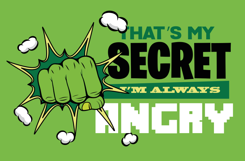 Vinylteppich kindlich always Angry - TenStickers