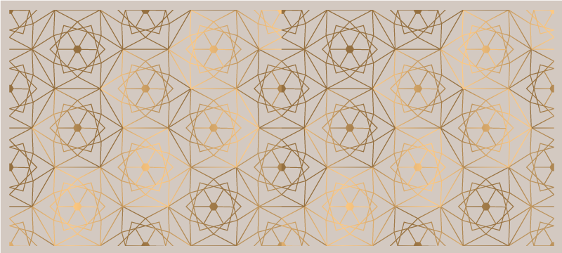 Vinyl Teppich geometrisch Linienmuster - TenStickers