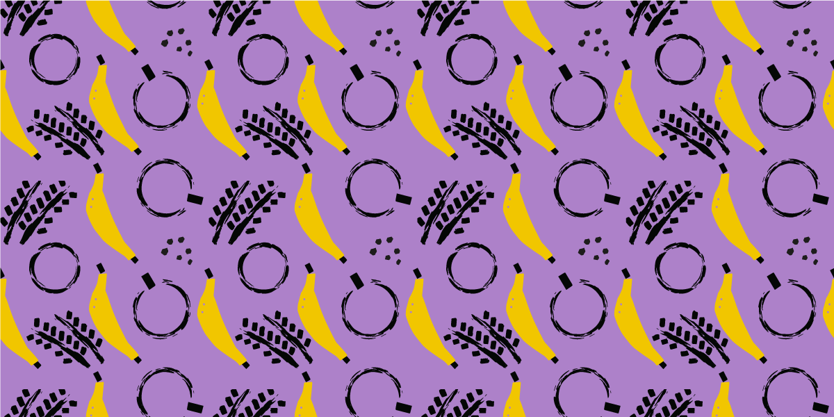 Vinyl Teppich modern abstrakter bananenmix - TenStickers