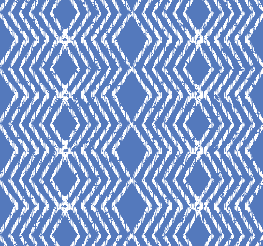 Vinyl Teppich blau zickzack-muster - TenStickers