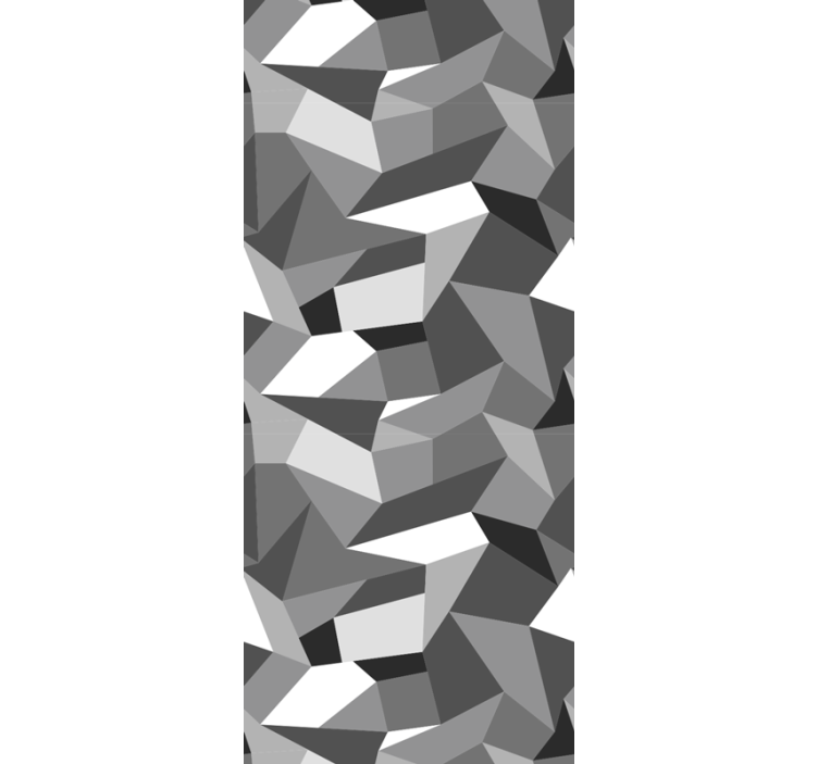 Tapete geometrisch graue unregelmäßige formen - TenStickers