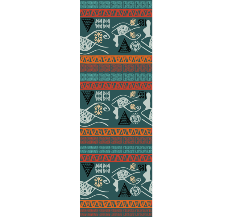 Fische Tapete küstenstammesgeometrie - TenStickers