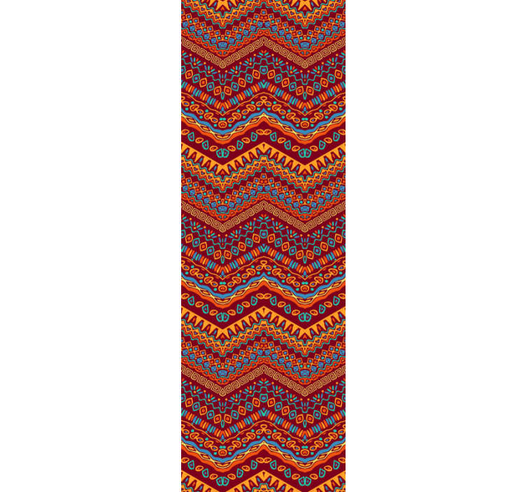 Wohnzimmer Tapete lebendiges geometrisches muster - TenStickers