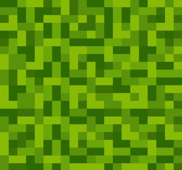 Tapete Jugendzimmer grünes quadratisches gaming-design - TenStickers