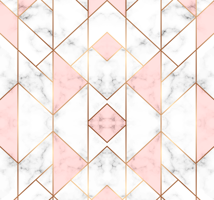 Tapete geometrisch geometrische marmor eleganz - TenStickers