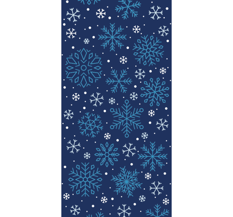 Tapete Weihnachten schneeflockenmuster - TenStickers