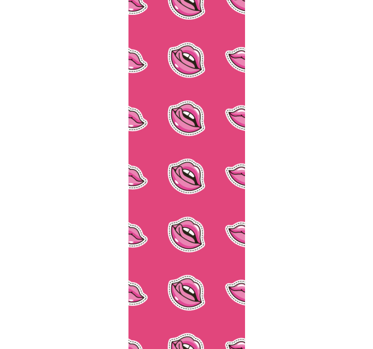 Tapete Kunst lippenmusterdesign - TenStickers