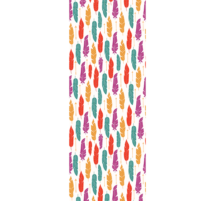 Tapete Blätter feder-motiv-design - TenStickers