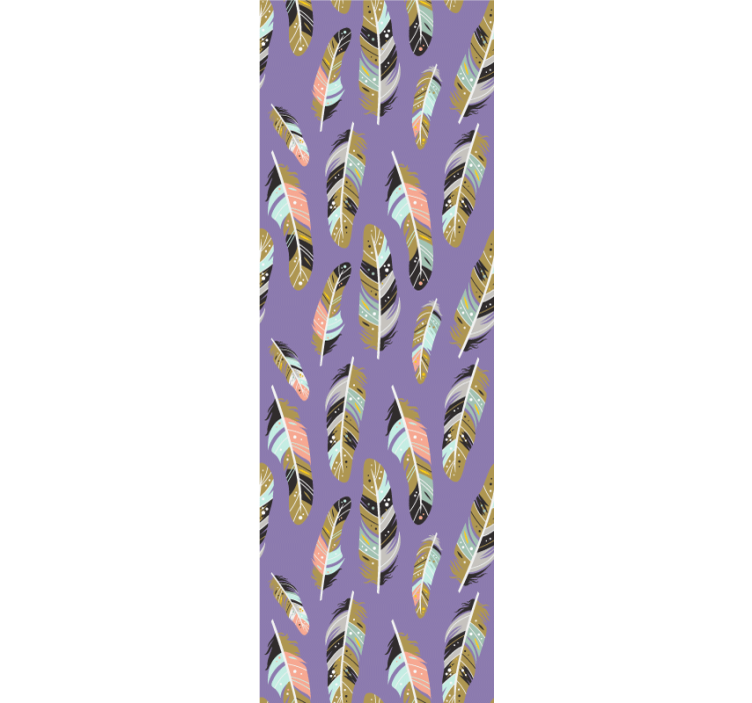 Tapete Blätter gefiederte muster - TenStickers