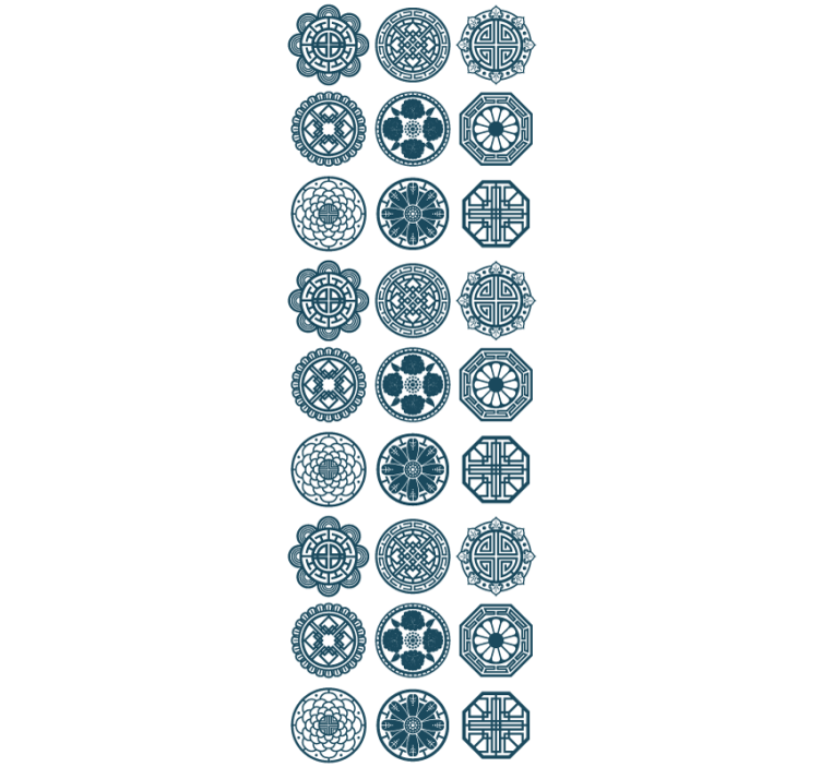 Tapete Fliesenoptik geometrische fliesenmuster - TenStickers