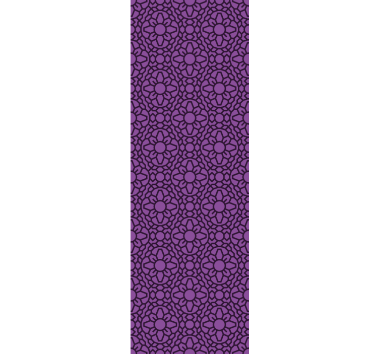 Tapete Florale Ornamente florales geometrisches muster - TenStickers