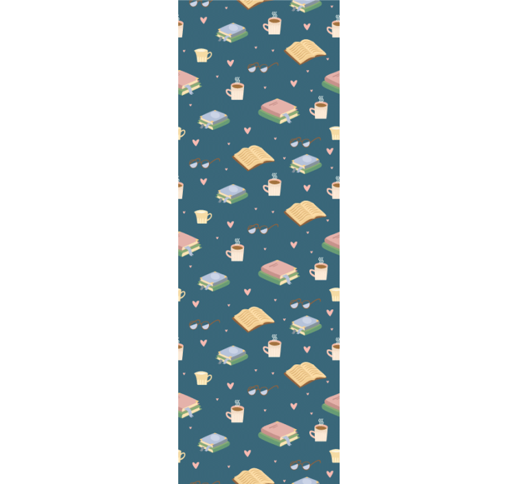 Tapete Home Office gemütliches lesemuster - TenStickers