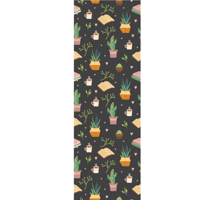 Tapete Natur kakteen-gemütlichkeitsmuster - TenStickers