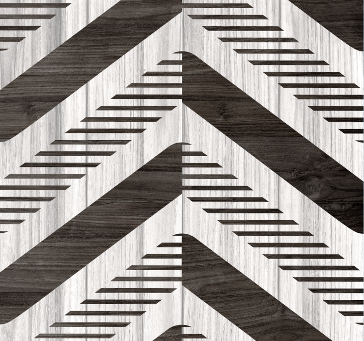 Tapete geometrisch fischgrät-kontrast - TenStickers