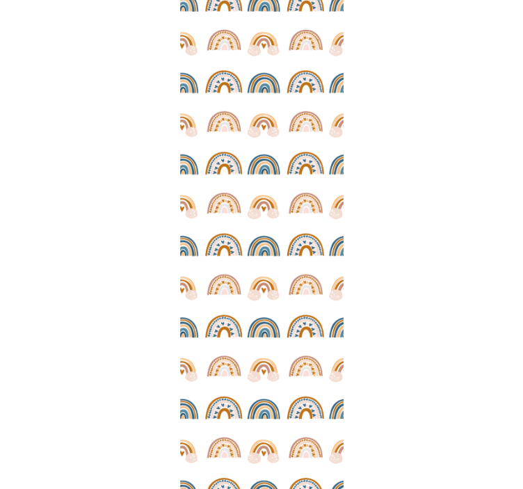 Babyzimmer Tapete regenbogenbogenmuster - TenStickers