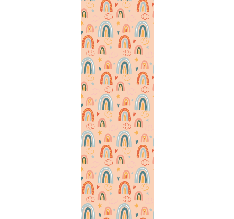 Tapete Jugendzimmer regenbogen-traumlandschaft - TenStickers