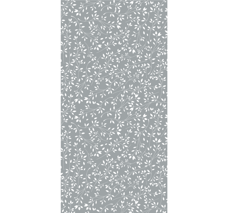 Tapete Blätter belaubte silhouette - TenStickers