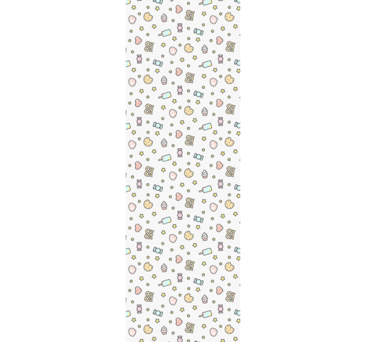 Babyzimmer Tapete süßigkeiten-inspiriertes muster - TenStickers