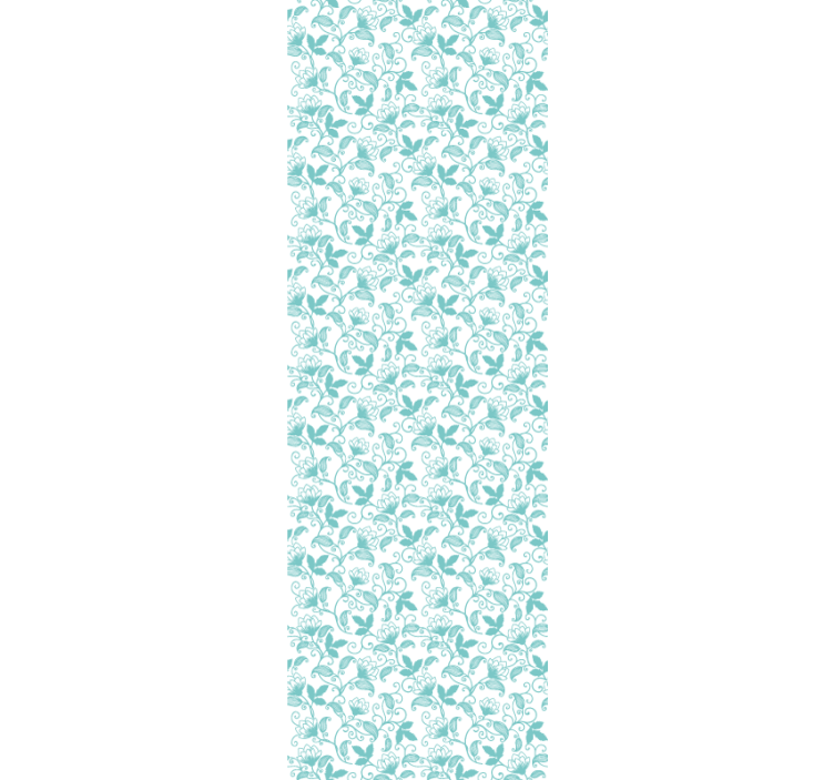 Tapete Blätter verzierte schriftrollen - TenStickers