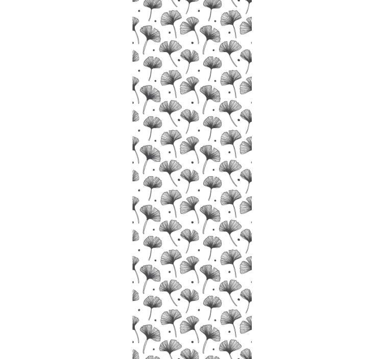 Tapete Blätter ginkgo biloba-muster - TenStickers