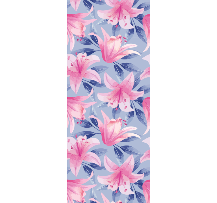 Tapete Florale Ornamente elegantes lilienmuster - TenStickers