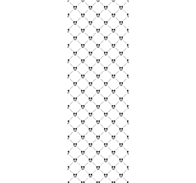 Tapete Katzen katzensilhouette-muster - TenStickers