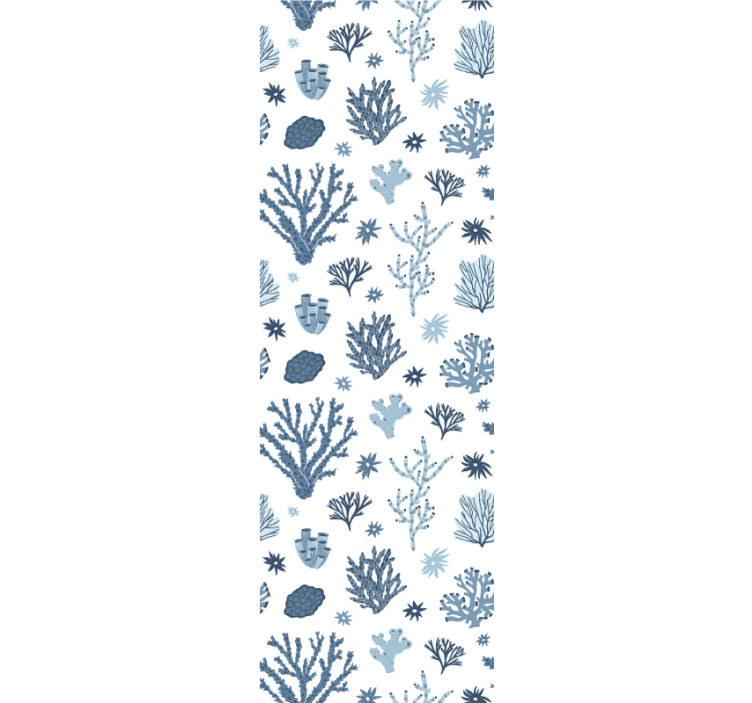 Tapete Natur ozeanische flora muster - TenStickers