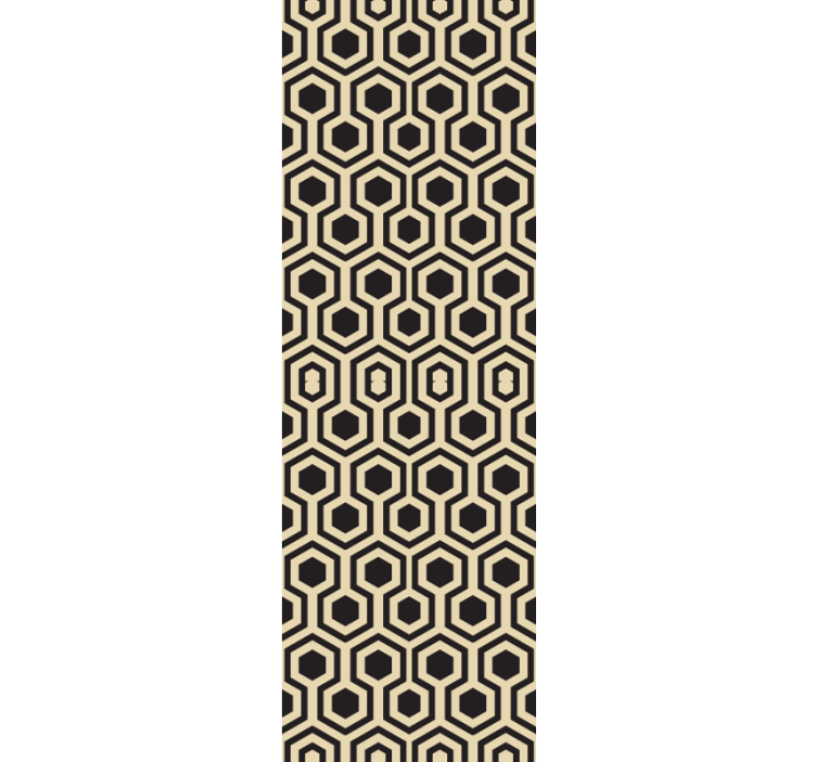 Abstrakte Tapete Sechsecke im kosmopolitischen stil - TenStickers