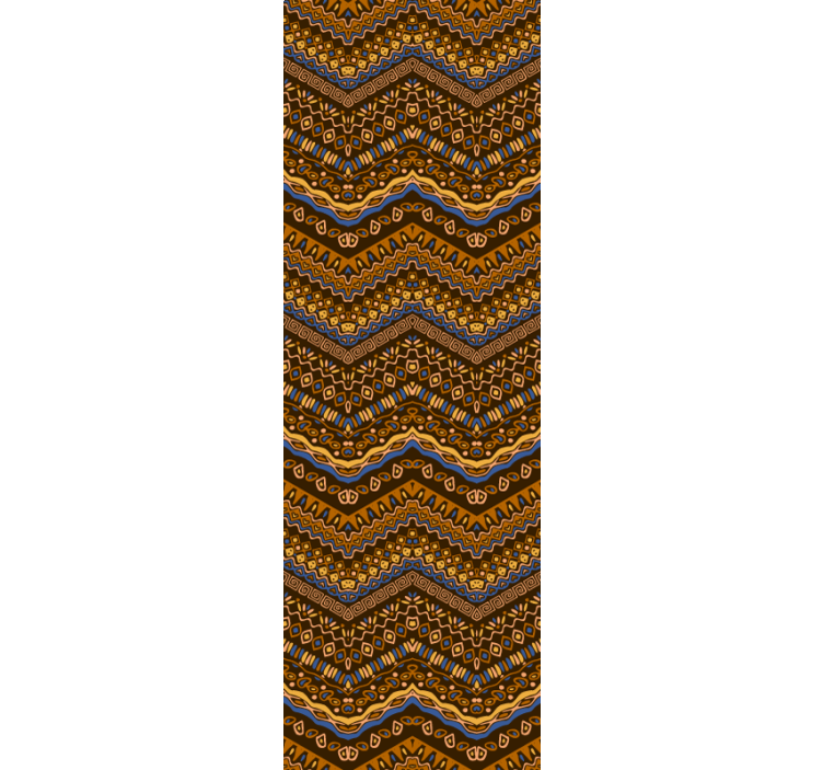 Tapete Kunst geometrisches muster wellen - TenStickers