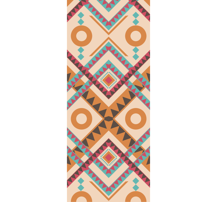 Texturtapeten Buntes Diamanten Muster - TenStickers