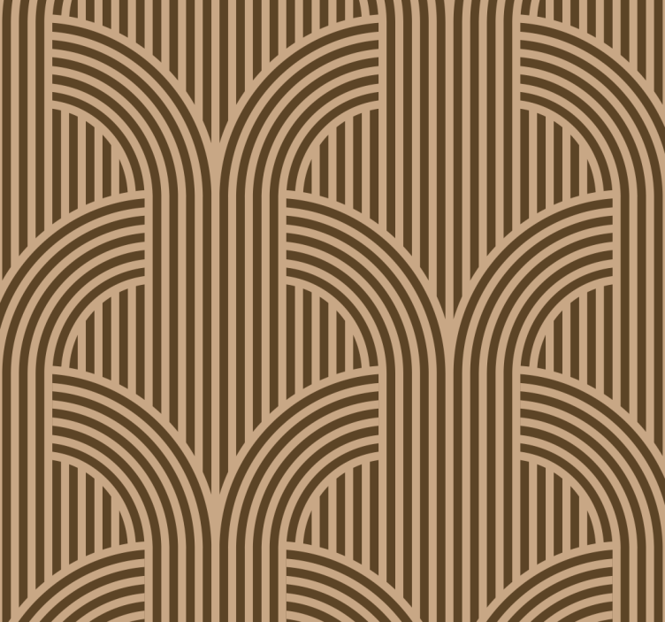 Tapete geometrisch art-deco-bogen - TenStickers